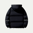 Victoria insulated hooded puffer parka by Lumina Wear, relaxed fit, quilted design, with a hood and cozy insulation.