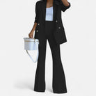 Lumina Wear Victoria women's tailored double-breasted blazer and pants suit with elegant design, stylish office or formal wear.