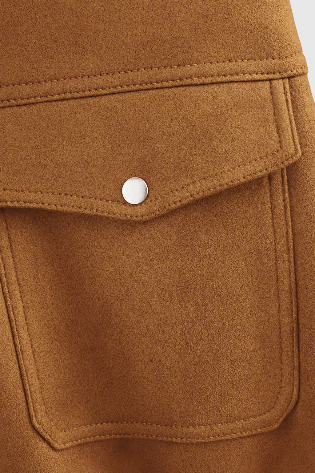 Trendy brown suede bomber jacket by Lumina Wear, featuring a classic style with sleek design and modern appeal.