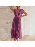 Alexia elegant evening dress by Lumina Wear in champagne, featuring a stylish design perfect for wedding guests.