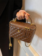 Lumina Wear Alice quilted crossbody handbag with adjustable strap in white, stylish and trendy for casual or chic looks.