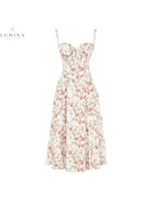 Lumina Vancouver Alina elegant yellow waist dress, chic and flattering for wedding guests, with a sophisticated silhouette.