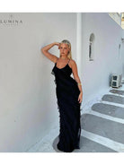 Aliza | Ruffled Maxi Dress - Lumina Vancouver