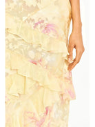 Pink lightweight sleeveless maxi dress by Lumina Vancouver, flowing fabric and casual style perfect for warm weather.