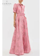 Anabella | Short Puff Sleeves Dress - Lumina Vancouver