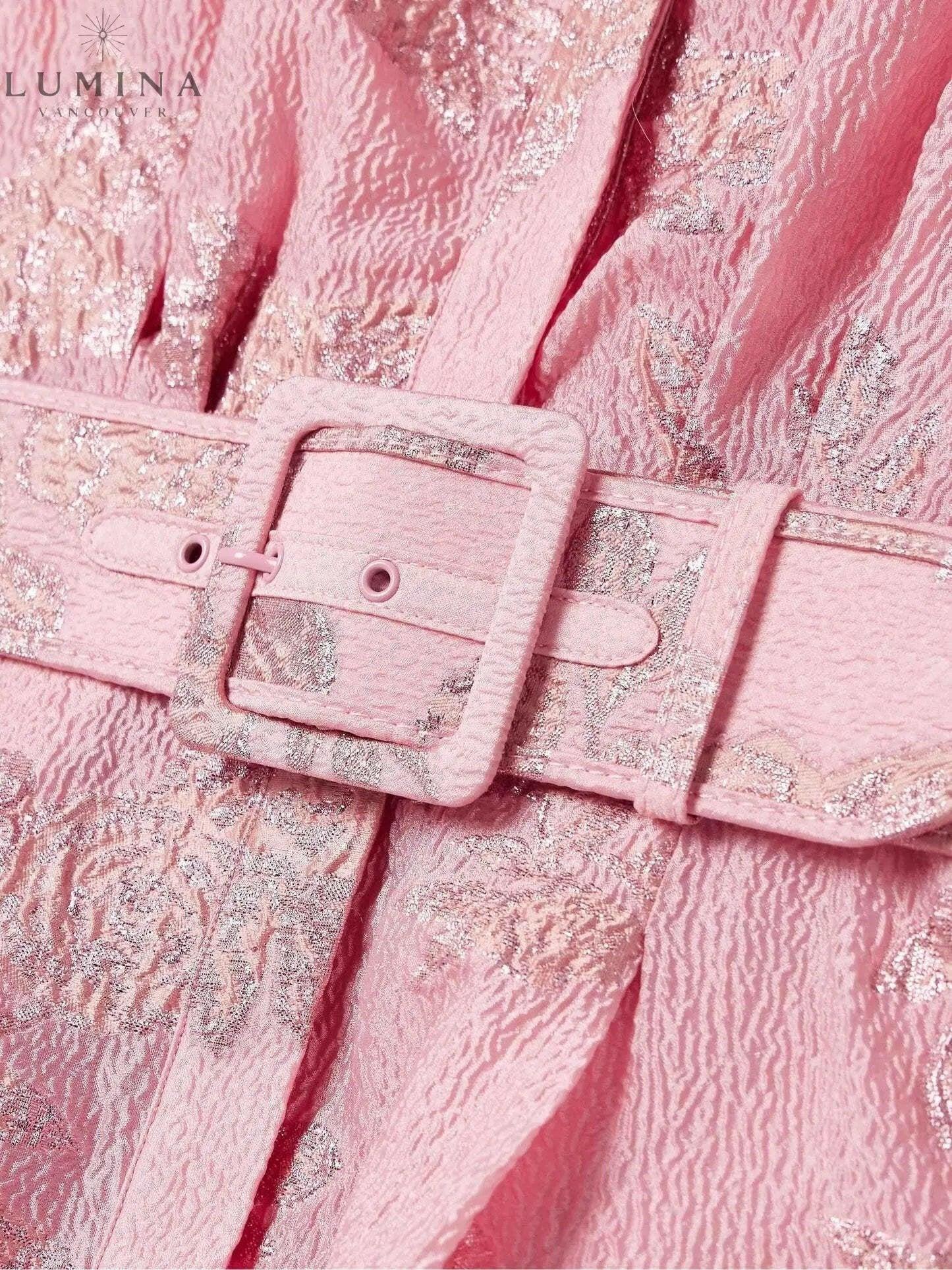 Anabella | Short Puff Sleeves Dress - Lumina Vancouver