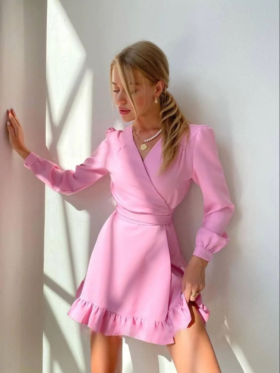Aria | Long Sleeve Dress Fitted Bodice - Lumina Vancouver - Lumina Vancouver