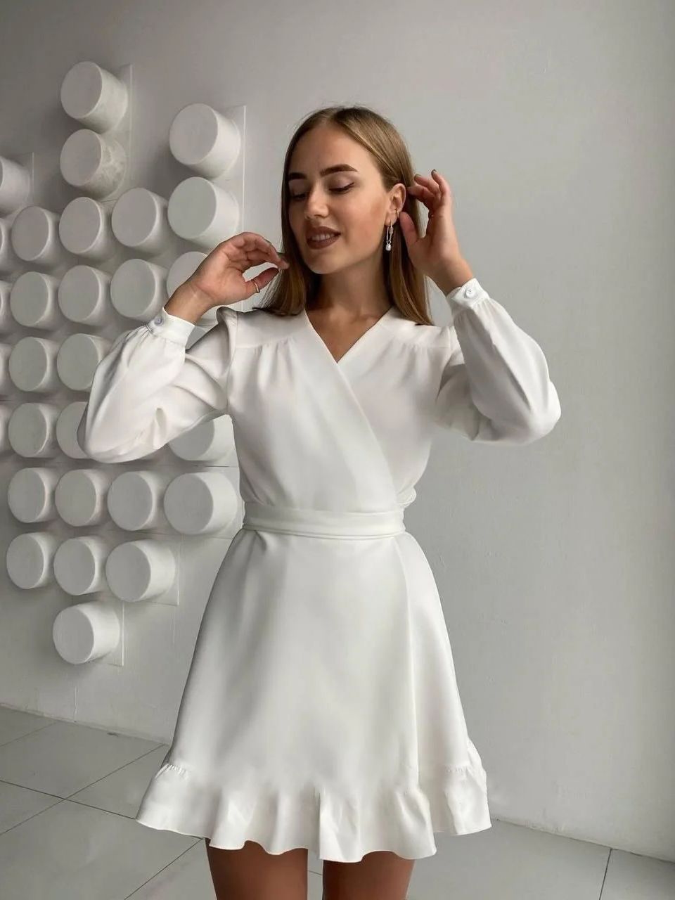Aria | Long Sleeve Dress Fitted Bodice - Lumina Vancouver - Lumina Vancouver