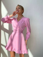 Aria | Long Sleeve Dress Fitted Bodice - Lumina Vancouver - Lumina Vancouver