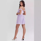 Aria | Off Shoulder Mini Dress Bow Front - Lumina - Lumina Vancouver