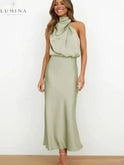Black Ashley cocktail evening dress by Lumina Wear, featuring elegant design perfect for wedding guests and special occasions.
