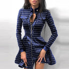Black Astrid faux leather mini dress by Lumina Vancouver, fitted silhouette, sleeveless design, and stylish mini length.