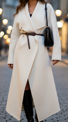Aurora | Structured Draped Collar Wool Coat - Lumina Vancouver - Lumina Vancouver