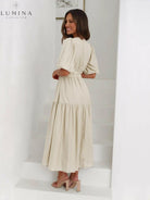 Avalon - Dress with Puff Sleeves - Lumina Vancouver
