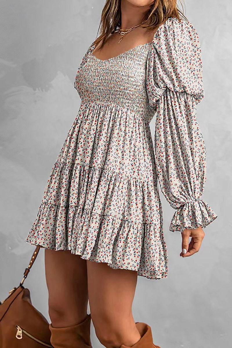 Avalyn off-shoulder mini dress by Lumina Vancouver in apricot color, featuring a stylish off-shoulder design and fitted silhouette.
