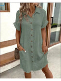 Lumina Wear Beatrice stylish white polo dress, casual and chic, featuring a classic collar and short sleeves, perfect for summer wear.