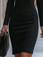 Beatrice | Wrap-Style Long Sleeve Dress - Lumina Vancouver - Lumina Vancouver