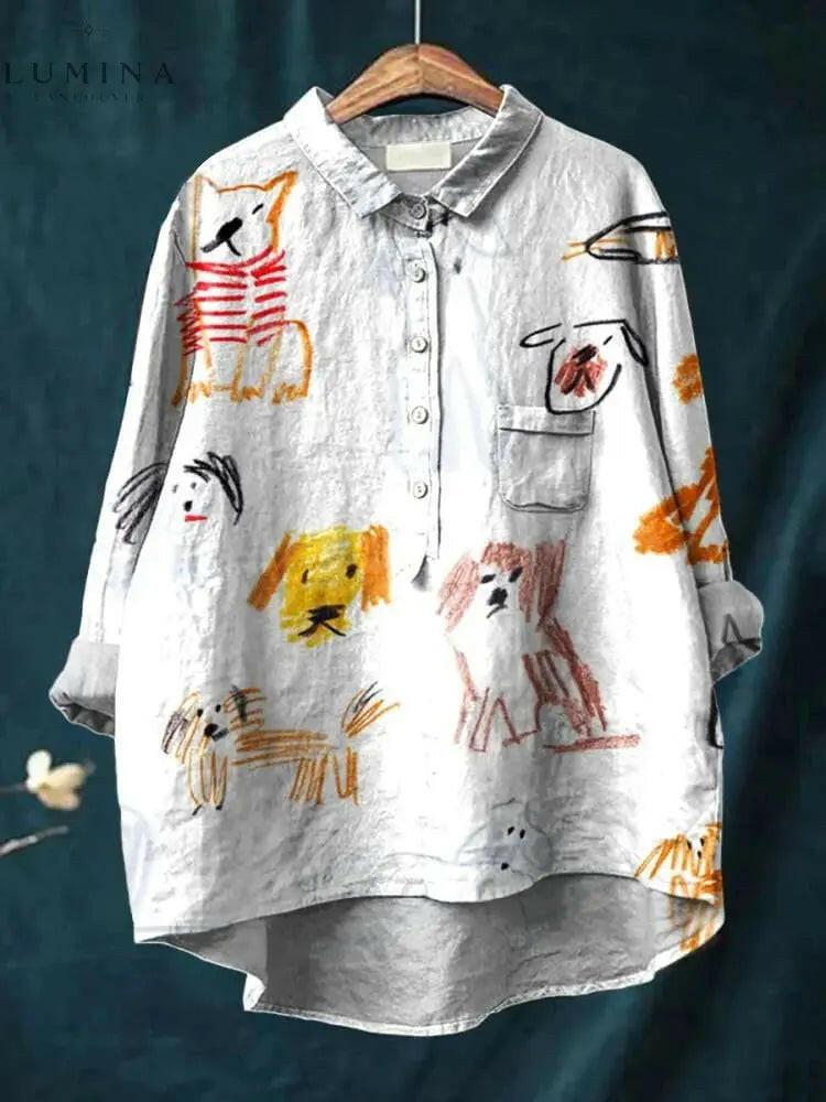 Bianca dog art graphic tee by Lumina Vancouver featuring colorful dog illustration on a casual unisex t-shirt.
