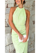 Blaire - Elegant Pleated Dress - Lumina Vancouver
