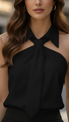 Lily | Halter Blouse Contrast - Lumina - Lumina Vancouver