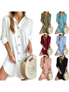 Cassy™ - Button-Up Shirt Dress