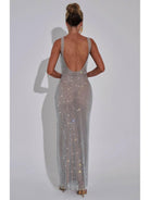 Lumina Vancouver Catherine Sparkling Maxi Dress in elegant design, featuring shimmering fabric and flowing silhouette.