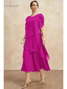 Celestia – Classic Chiffon Dress - Lumina Vancouver