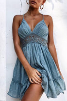 Lumina Vancouver Vuokko Dawn Legacy mini dress in nude color, stylish sleeveless design, lightweight fabric, perfect for casual wear.