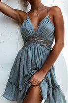 Lumina Vancouver Vuokko Dawn Legacy mini dress in nude, featuring a stylish, fitted silhouette and elegant design.