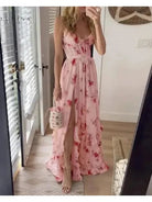 Green Lumi Radiant Elegance Dress by Lumina Vancouver, perfect for wedding guests, featuring a flowing, stylish design.