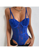 Celine | Embroidered Corset Bodysuit - Lumina Vancouver