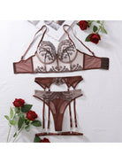 Cosette's lingerie set by Lumina Vancouver featuring a matching bra and panties in delicate, soft fabric.