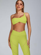 Pink Lumina Vancouver sports bra with cutout tailoring, designed for active wear and athletic support.