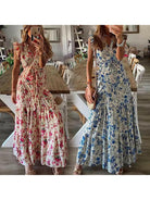 Blue Dahlia™ floral maxi dress from Lumina Vancouver featuring flowing fabric and elegant design.