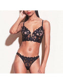White Daniela two-piece lingerie set by Lumina Wear, featuring delicate lace details and a comfortable fit.