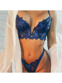 White Daniela two-piece lingerie set by Lumina Wear, featuring delicate lace details and a comfortable fit.