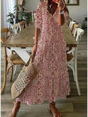 Blue Dianna boho dress by Lumina Wear featuring tummy coverage and flowing design, perfect for casual or summer wear.