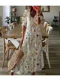 Blue Dianna Boho Tummy Coverage Dress by Lumina Wear, featuring flowing fabric and relaxed fit, perfect for casual summer wear.