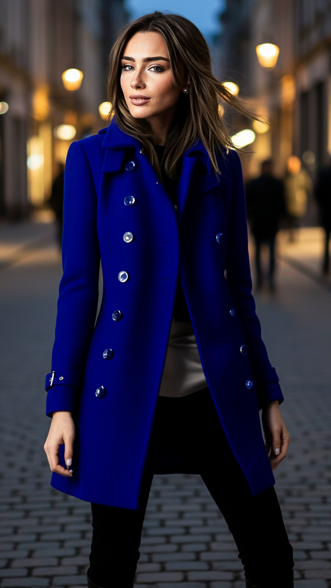 Elena | Wool Jacket With Button Accents - Lumina - Lumina Vancouver