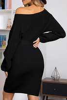 Elara | Knit Sweater Dress Ribbed - Lumina - Lumina Vancouver