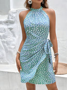 Elara | Short Dress Halter Neck Wrap - Lumina - Lumina Vancouver