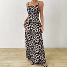 Lumina Vancouver Torild sleeveless mini dress with slim fit and leopard print, perfect for casual or stylish occasions.