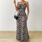 Lumina Vancouver Torild sleeveless mini dress with slim fit and leopard print, perfect for casual or summer wear.
