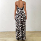 Lumina Vancouver Torild sleeveless slim-fit printed mini dress with a leopard print design, perfect for stylish daytime wear.