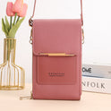 Black Lumina Wear Elena chic touchscreen messenger handbag for modern women, featuring a sleek design and practical compartments.