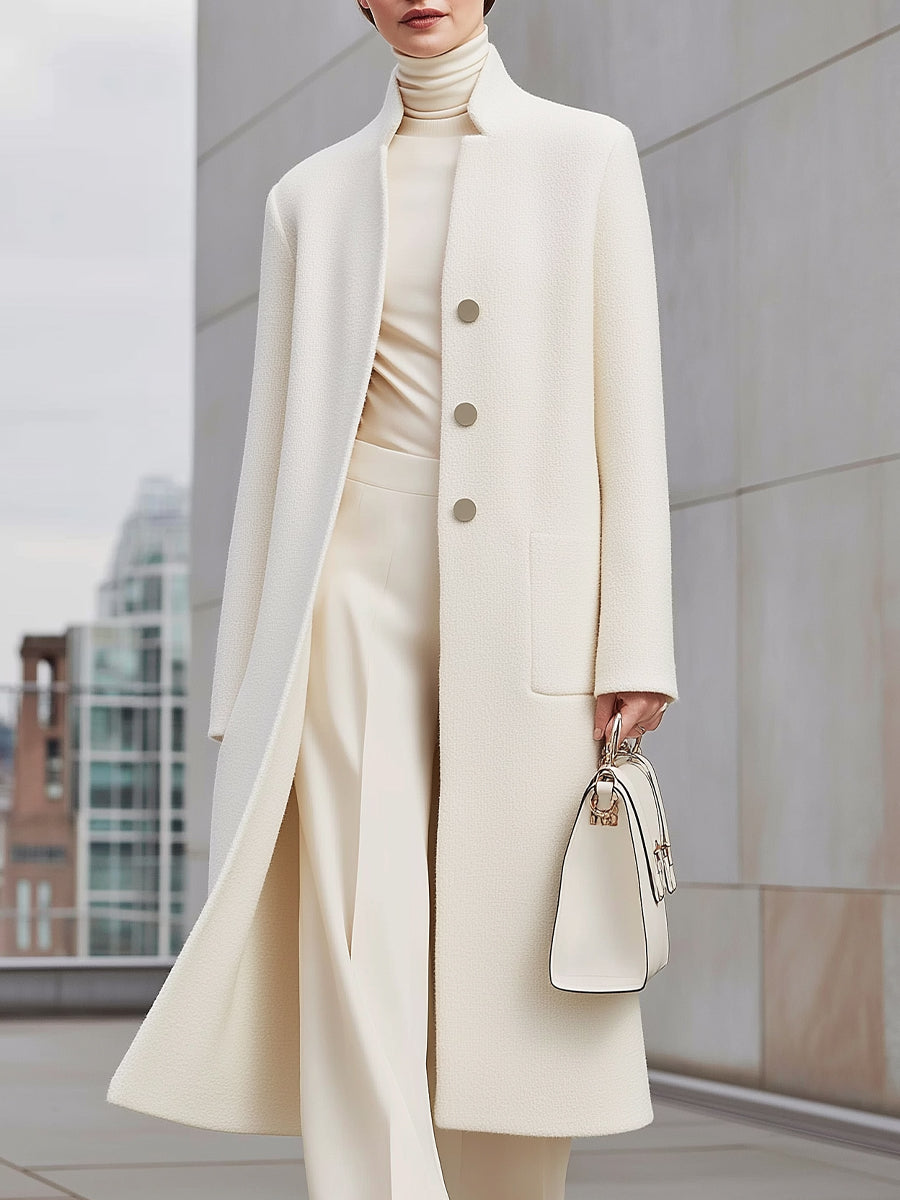 Elena | Longline Wool Coat - Lumina Vancouver - Lumina Vancouver
