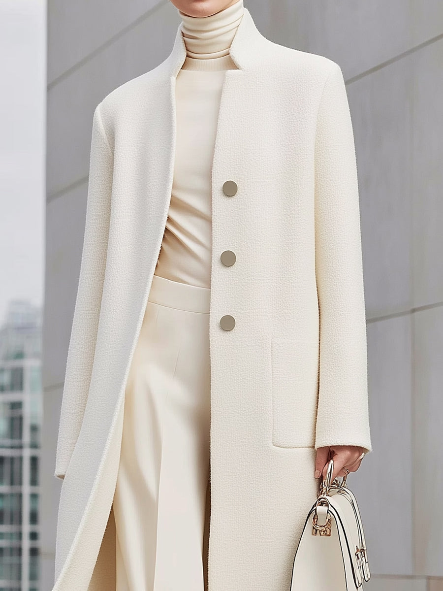 Elena | Longline Wool Coat - Lumina Vancouver - Lumina Vancouver