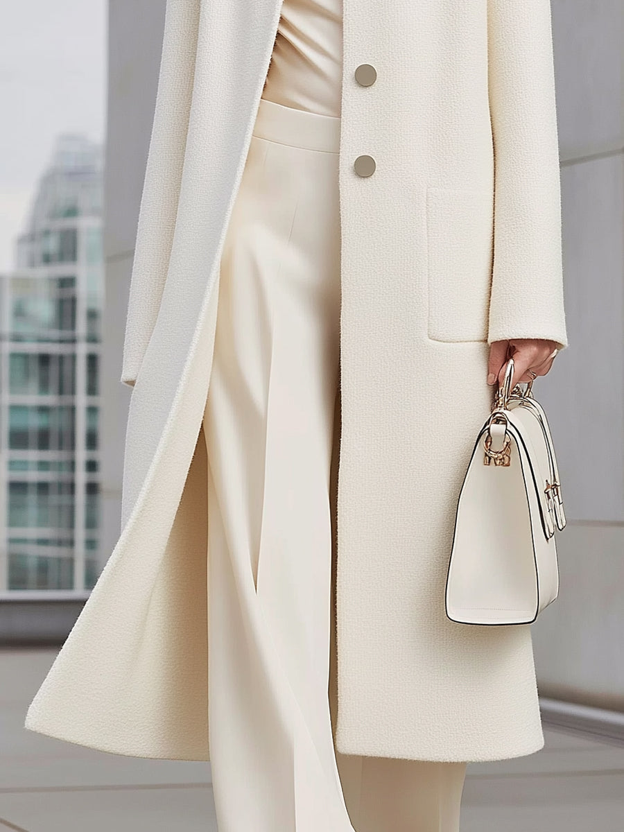 Elena | Longline Wool Coat - Lumina Vancouver - Lumina Vancouver