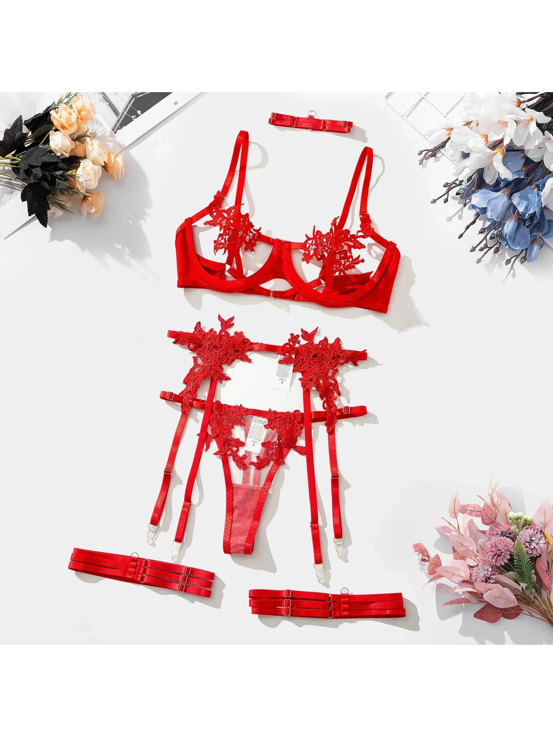 Black Impi Lingerie Set by Lumina Vancouver featuring a delicate bra and matching panties on a neutral background.