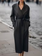 Elena | Wrap Coat with Belt - Lumina - Lumina Vancouver